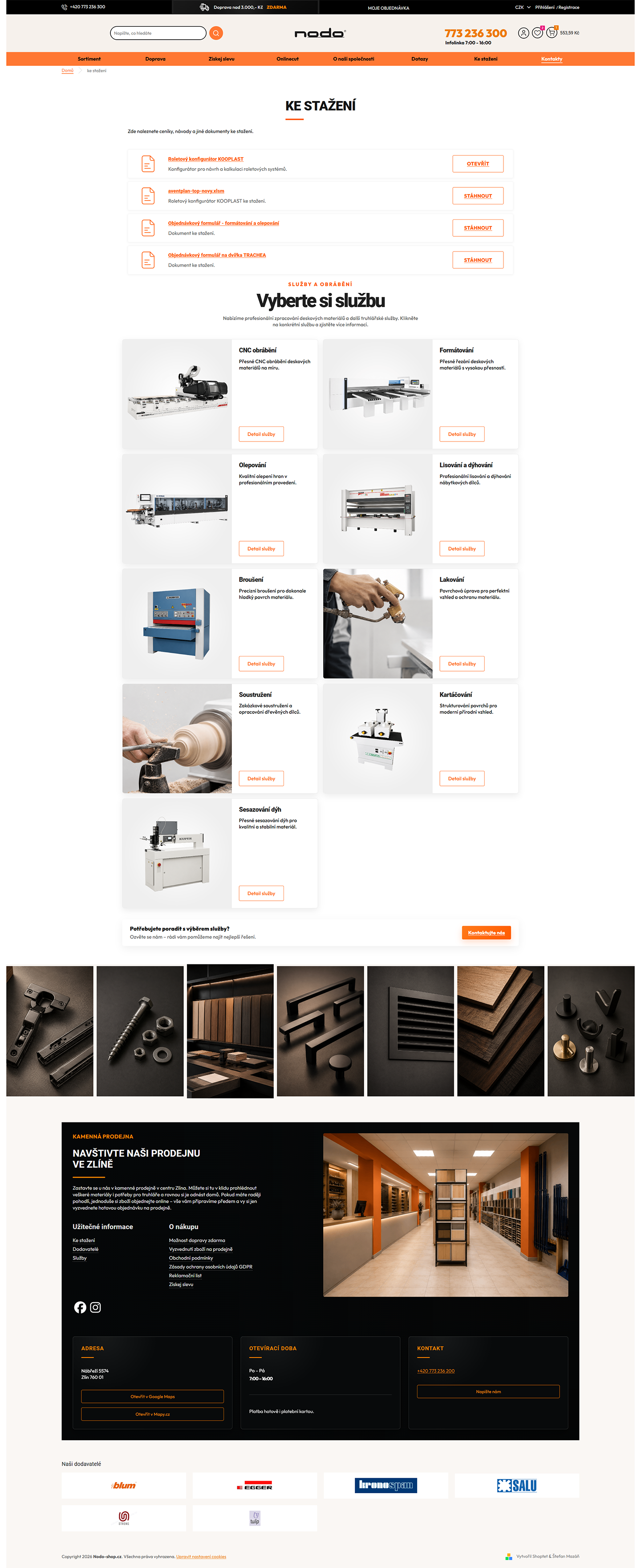 nodo-shop — ke stažení a služby